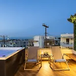 Private Rooftop Jacuzzi Sea View Walk To Rethymno
